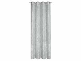 Firana Liren 140x250 cm srebrna na przelotkach EUROFIRANY