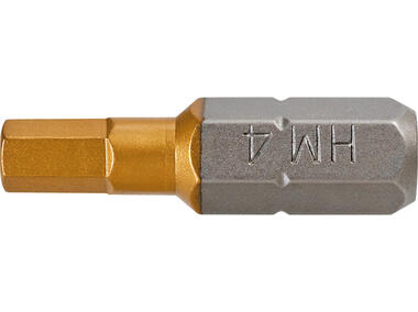 Zdjęcie: Końcówki wkrętakowe HEX4.0 x 25 mm, 2 sztuki GRAPHITE