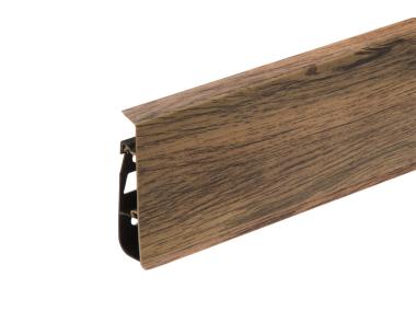Zdjęcie: Listwa przypodłogowa PVC Hi Line Prestige 2,2x7,5 cm 2,50 m Dąb Kantabryjski Mat CEZAR