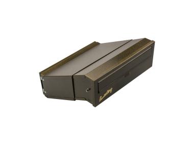 Zdjęcie: Skrzynka na listy SM do wmurowania 2-stronna antyk złoty METRO