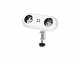 Przedłużacz biurkowy 2x2P+Z, 2xUSB uchwyt 1,4 m biały ORNO