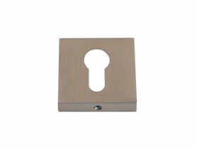 Szyld dolny PLT-26 kwadratowy na wkładkę nikiel szczotkowany GAMET