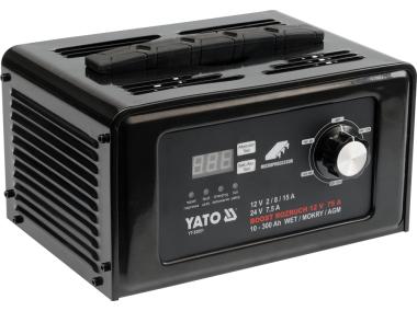 Zdjęcie: Prostownik elektroniczny 12/24V z rozruchem YATO