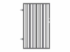Furtka Elza 0,9x1,5 m stal ocynk + ral 7016 struktura uniwersalna POLBRAM
