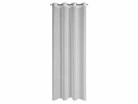 Firana Loara 140x250 cm biało-srebrna na przelotkach EUROFIRANY