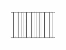 Przęsło ogrodzeniowe Gabi 2x1,2 m stal ocynk+ral7016 struktura POLBRAM