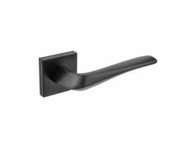 Klamka Caviola QD-400 kwadratowy szyld, czarny mat AMBITION