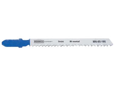 Zdjęcie: Brzeszczoty do wyrzynarek uchwyt T 76 mm inox 1,2 mm bi-metal 3 szt. MODECO EXPERT