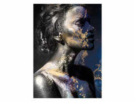 Obraz Canvas silver 70x100 cm blue&g STYLER