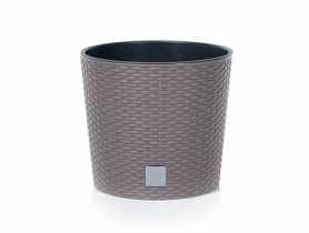 Donica Rato Round mocca 20 cm PROSPERPLAST