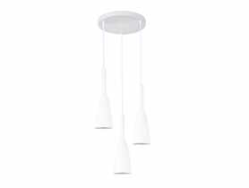 Lampa wisząca Solin 3 talerz biała LIGHT PRESTIGE