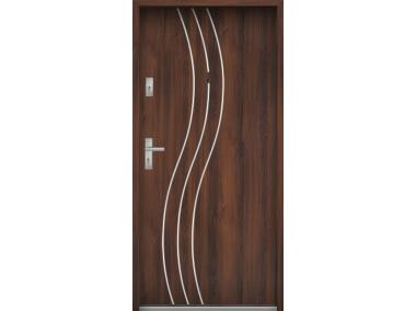 Zdjęcie: Drzwi wejściowe do mieszkań Bastion R-60 Orzech 80 cm prawe ODO KR CENTER