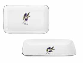 Półmisek Prowansja 20 cm z porcelany New Bone 81480 Olives RAVI