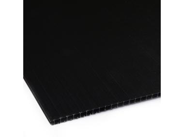 Zdjęcie: Polipropylen kanalikowy 100x200 cm / 3 mm czarny ROBELIT