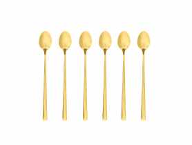 Komplet łyżeczek deserowych 6 sztuk Como złoty AMBITION