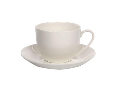 Zdjęcie: Filiżanka ze spodkiem 200 ml -15 cm Bella kremowy ALTOMDESIGN