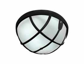 Plafoniera hermetyczna Aqua Opaque Black 15W E27 HOROZ