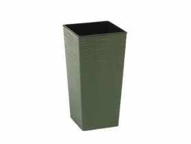 Doniczka Finezja Eco 250x250 mm dłuto zielony leśny LAMELA
