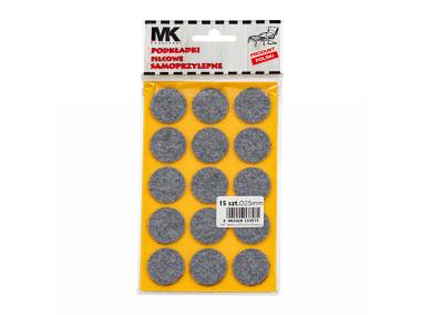 Zdjęcie: Podkładki filcowe szare fi 25 mm MK
