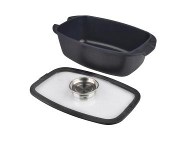 Zdjęcie: Brytfanna Royal 32x21 cm prostokątna 5,7 L z pokrywą VALDINOX
