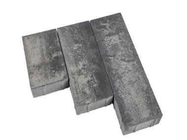 Zdjęcie: Kostka brukowa Oland nerino biało-szaro-czarny bez fazy na białym cemencie POLBRUK