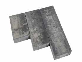 Kostka brukowa Oland nerino biało-szaro-czarny bez fazy na białym cemencie POLBRUK