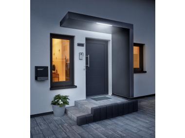 Zdjęcie: Daszek nad drzwi prostokątny 200x90x14,5 cm + ścianka prawa 14,5x90x220 cm antracyt GUTTA