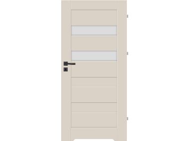 Zdjęcie: Drzwi wewnętrzne Efez 90P kaschmir FF, mleczna szyba, podcięcie NAWADOOR