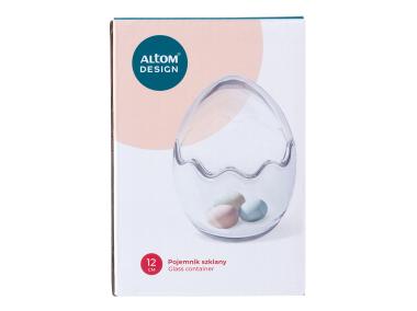 Zdjęcie: Pojemnik szklany jajko 8x8x12 cm ALTOM DESIGN