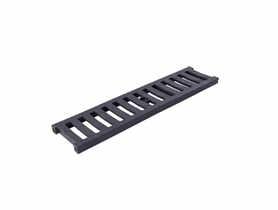 Odwodnienie liniowe krata grafit PVC A 15, 500x126x20 mm ZMM MAXPOL