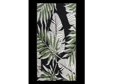 Zdjęcie: Dywan borneo 120x170 cm liście na ciemnym tle INDAVO
