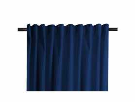Zasłona welwetowa sztruks casual granatowa 140x270 cm CHIC HOME