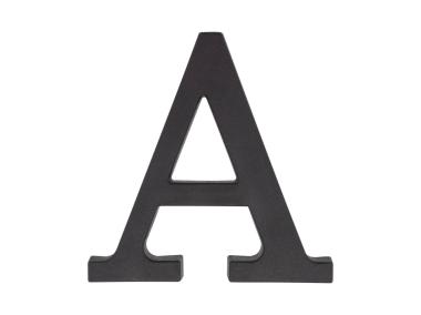 Zdjęcie: Litera A plastikowa czarna 90 mm METRO