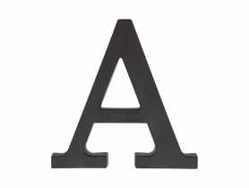 Litera A plastikowa czarna 90 mm METRO