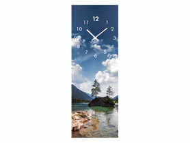 Zegar Glassclock 20x60 cm natural STYLER