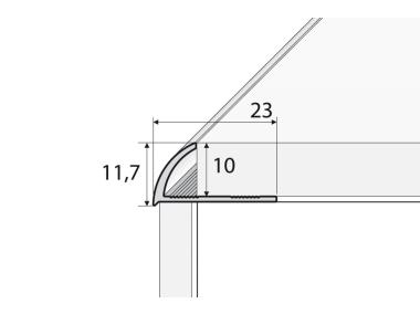 Zdjęcie: Profil narożny gięty S53 EFFECTOR
