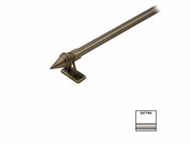 Karnisz mini Zeus fi 10 mm - 60 cm stożek satyna KARWEL