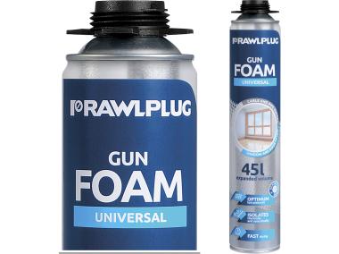 Zdjęcie: Piana pistoletowa uniwersalna, etykieta EN 750 ml RAWLPLUG