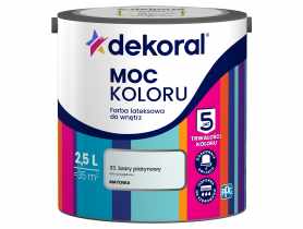 Farba lateksowa Moc Koloru szary platynowy 2,5 L DEKORAL