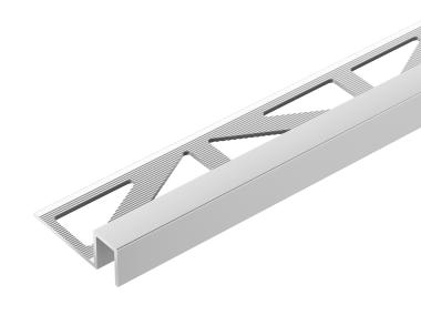 Zdjęcie: Profil do glazury kwadratowy 11x8 mm anoda srebrny 2,5 m CEZAR