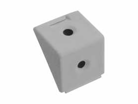 Złącze kątowe pojedyncze szare 12 sztuk METRO