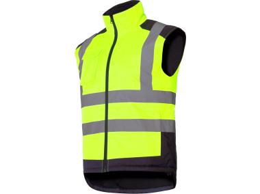 Zdjęcie: Kamizelka ostrzegawcza dwustronna, żółta, 3XL, CE, LAHTI PRO