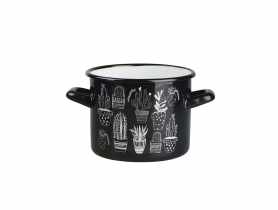 Garenk prosty Cactus black 1,65 L - 14 cm czarny ALTOMDESIGN