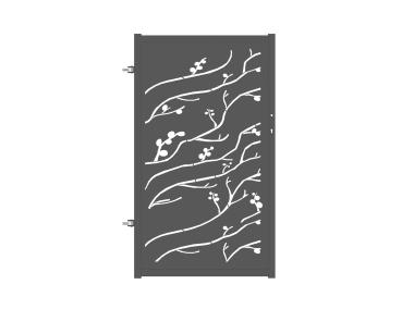 Zdjęcie: Furtka Melania 0,90 m, 1,50 m, stal ocynk+RAL7016 struktura lewa POLBRAM