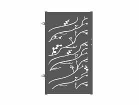 Furtka Melania 0,90 m, 1,50 m, stal ocynk+RAL7016 struktura lewa POLBRAM