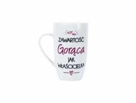 Kubek wysoki 400 ml Zawartość gorąca jak właścicielka DAJAR