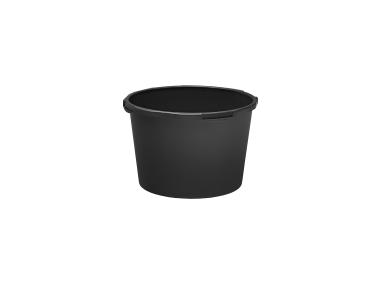 Zdjęcie: Okrągła kastra budowlana z tworzywa sztucznego, kolor czarny, 90 litrów STELLA GREEN