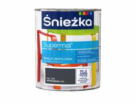 Emalia akrylowa Supremal RAL7016 mat antracyt 0,8L ŚNIEŻKA