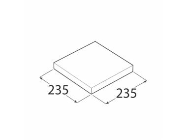 Zdjęcie: Półka samowisząca wenge 23,5x23,5 cm VELANO