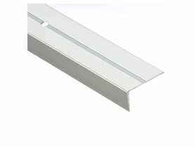 Profil schodowy szeroki z ryflem 40x20 mm AL LSSR 2 m srebrny CEZAR